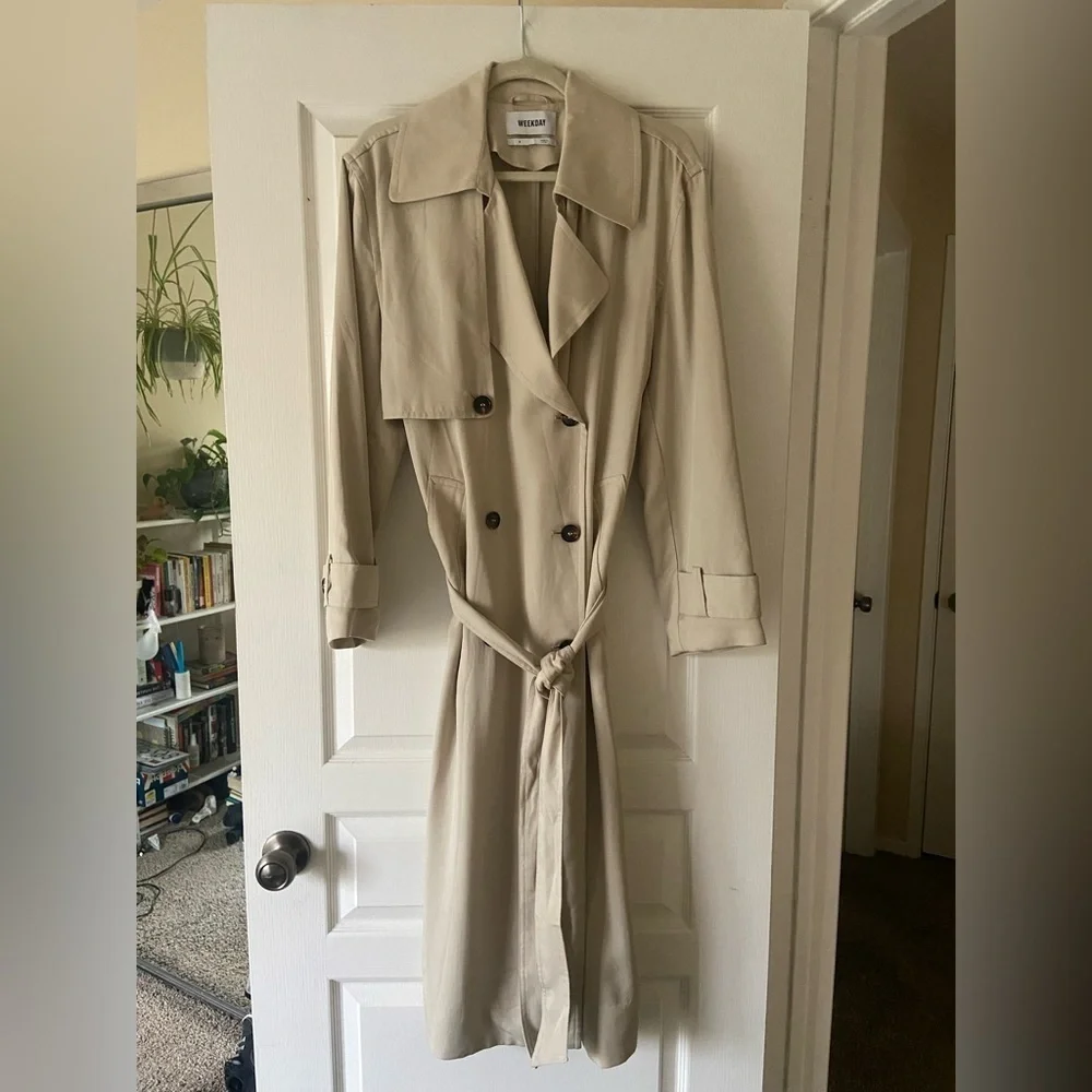 Weekday Cassidy Tench Coat - Picture 2 of 7